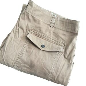 Roundtree & Yorke Mens Tan Cargo Casual Pants 40x30‎ Cotton Spandex